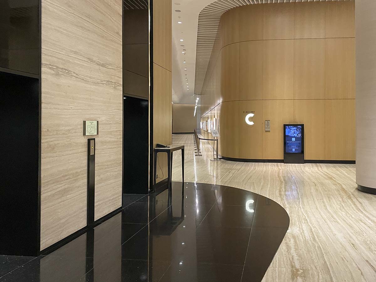 Conrad manila hotel elevators