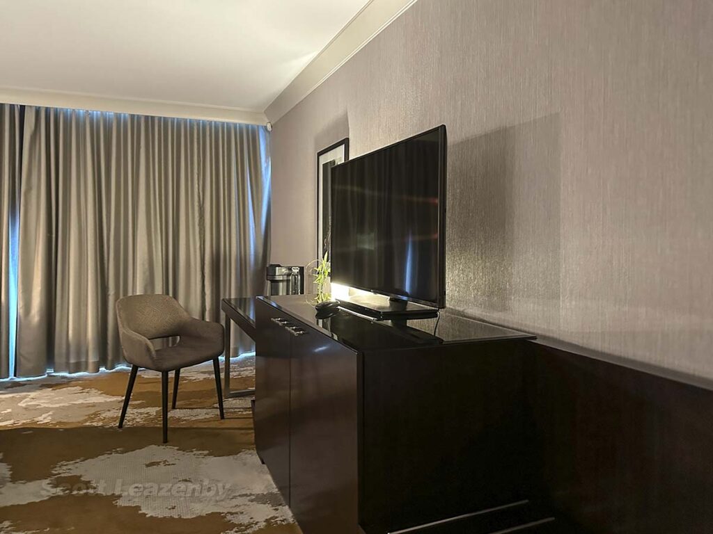 Television in my room at the Fairmont Hotel YVR