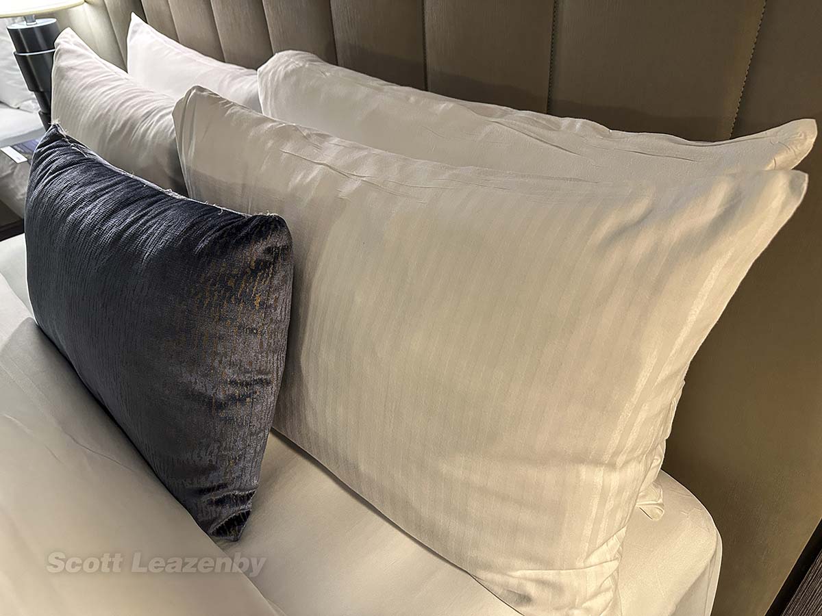 Fairmont Hotel YVR bed pillows