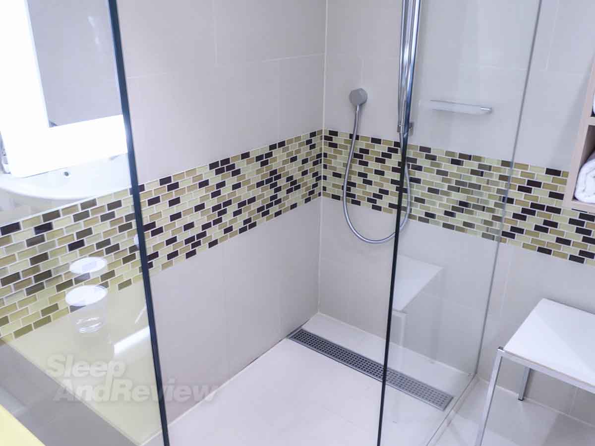 Frankfurt Airport Hilton shower