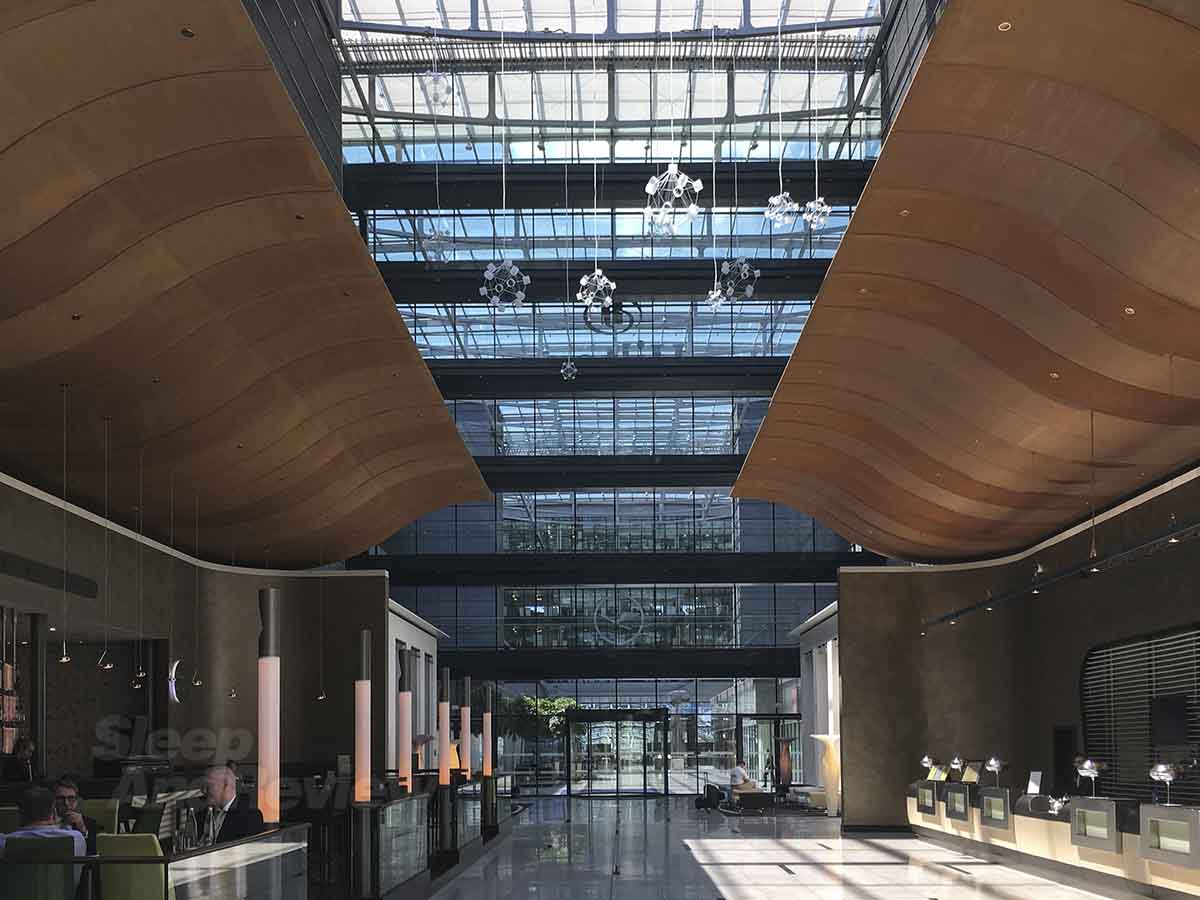 Frankfurt Airport Hilton lobby