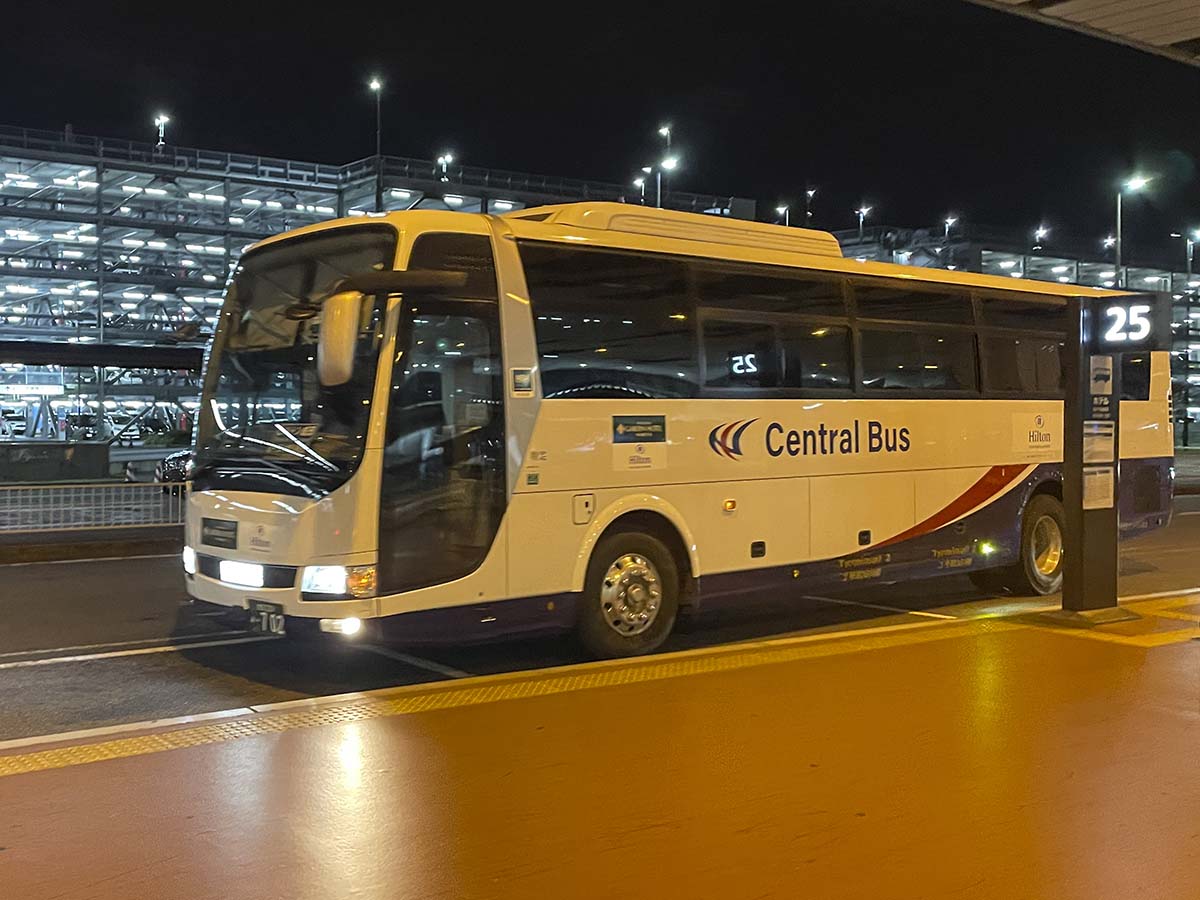 Garden hotel Narita shuttle bus picking up at terminal 2 NRT