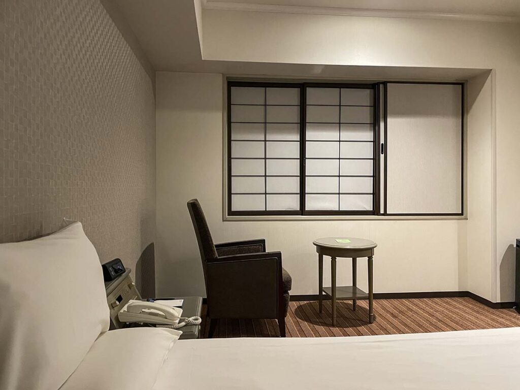 Garden Hotel Narita window in my room