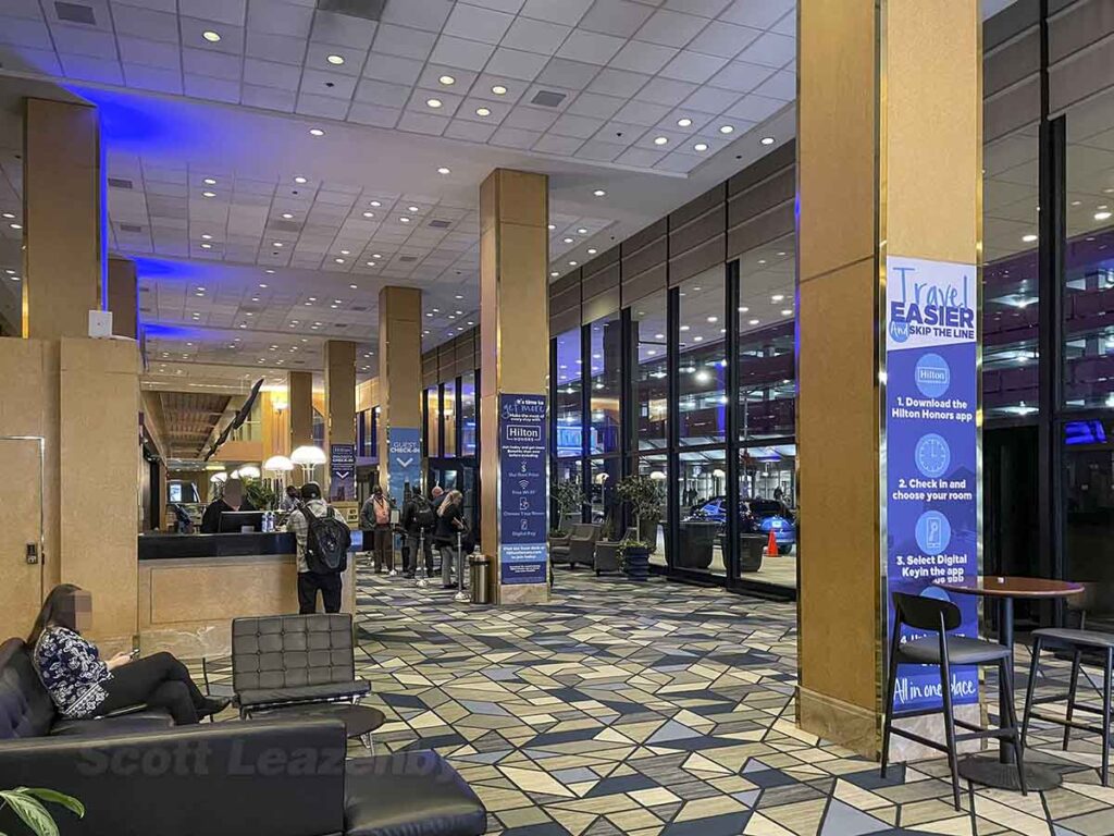 Hilton hotel ORD lobby
