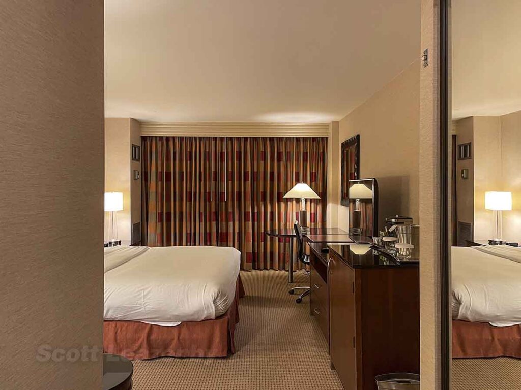 Entering my room at the Hilton ORD