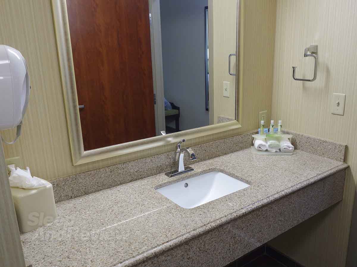 Holiday Inn Express Maumelle Arkansas bathroom vanity