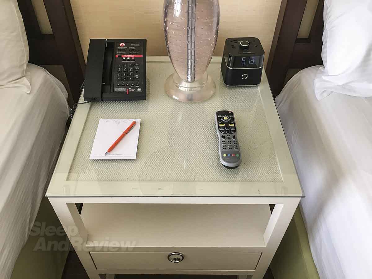 Hotel Del Coronado bedside table