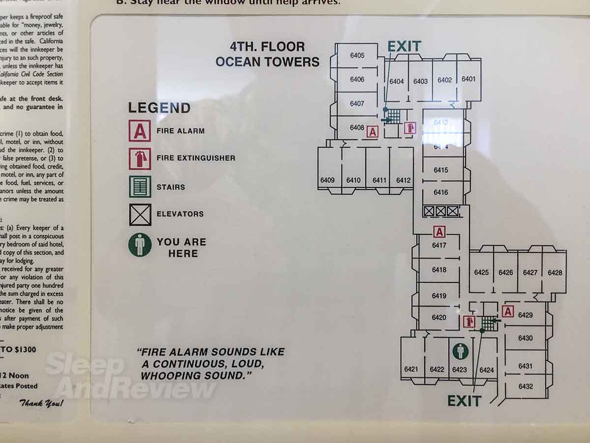 Hotel Del Coronado ocean towers floor plan