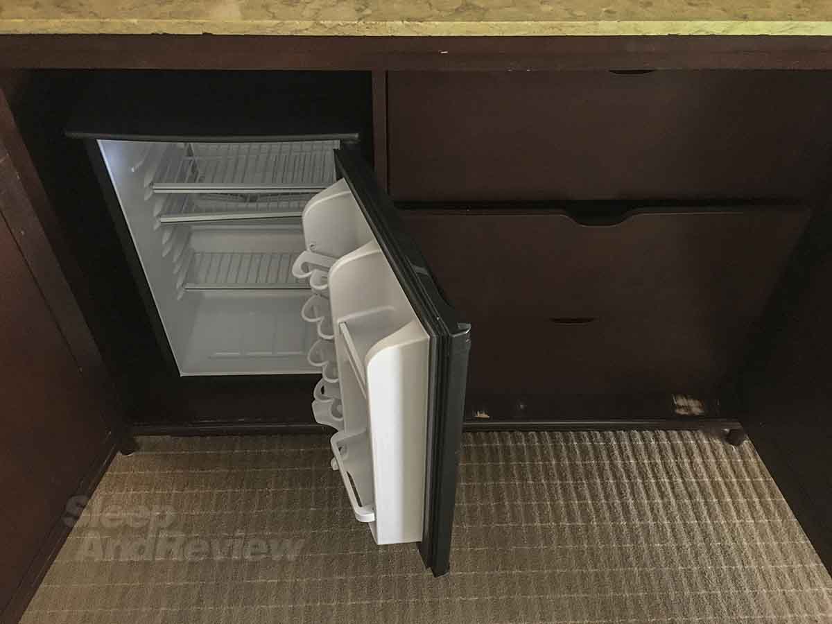 Hotel Del Coronado in room refrigerator