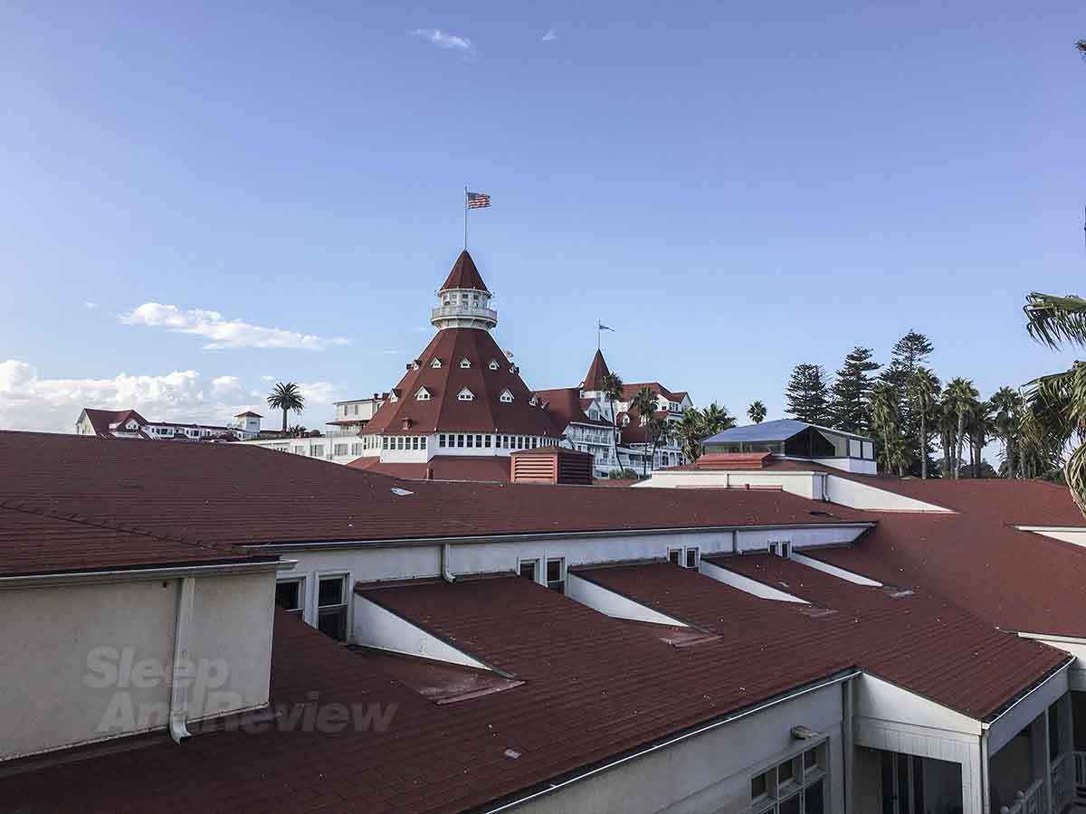 Hotel Del Coronado view of building from room
