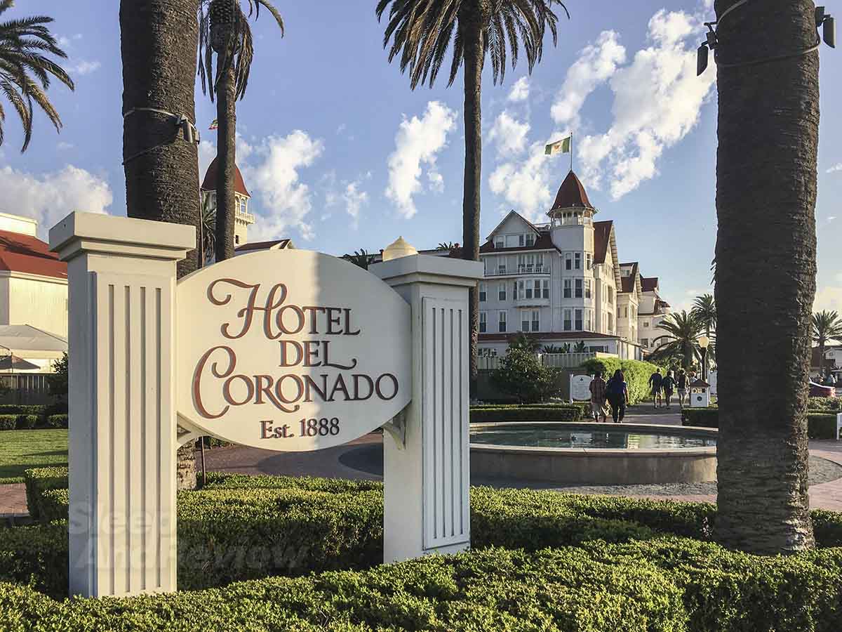 Hotel Del Coronado sign