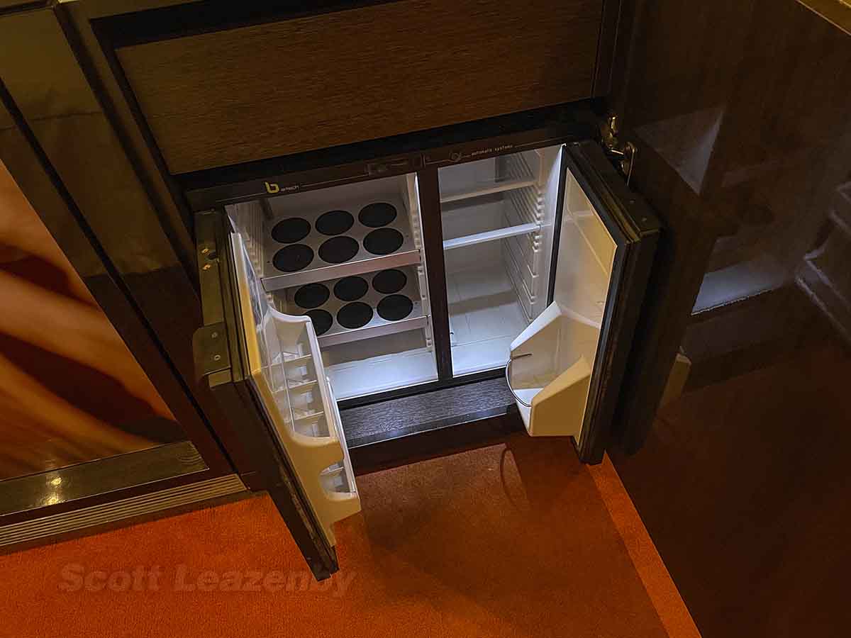 Park plaza Westminster bridge hotel London suite bedroom refrigerator