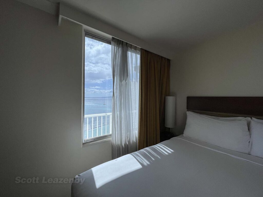 Park Shore Waikiki corner room side window