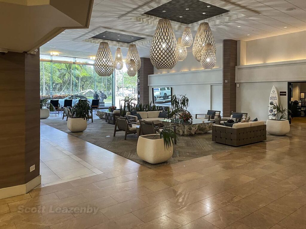 Park Shore Waikiki lobby seating area