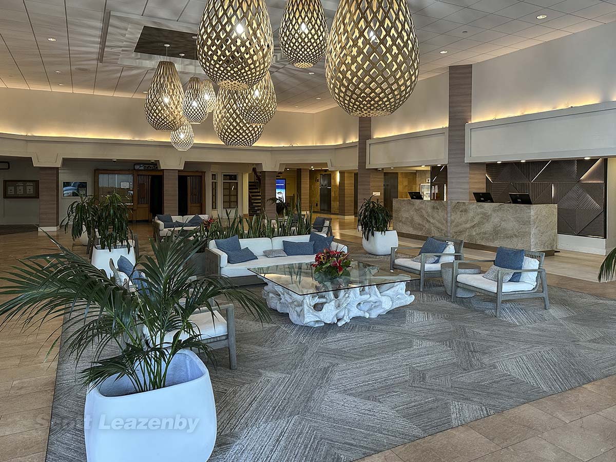 Park Shore Waikiki lobby and reception desk