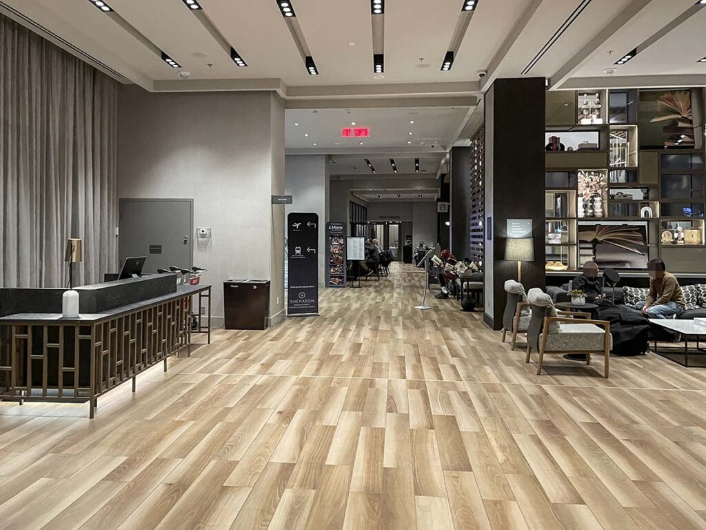 Main lobby of the Sheraton hotel YYZ