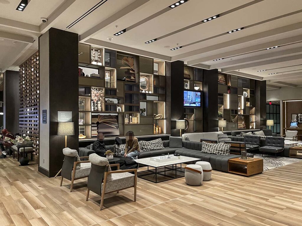 Sheraton hotel Toronto Pearson airport lobby