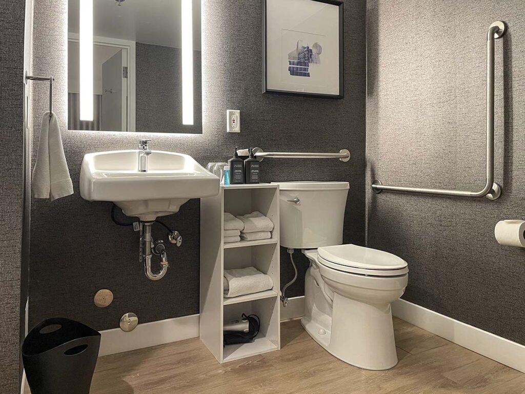 Sheraton YYZ bathroom toilet and sink