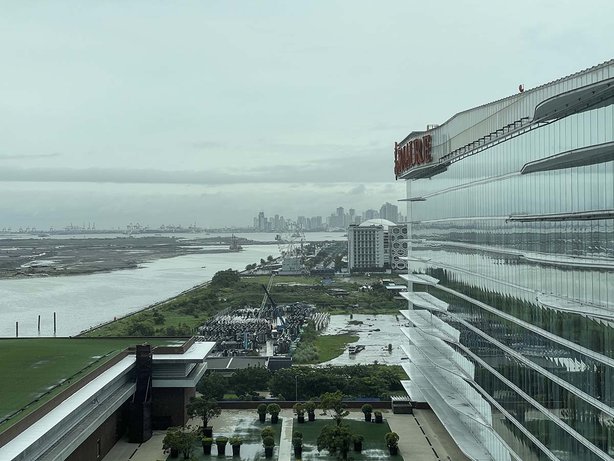 View from my room at the Solaire Hotel Manila 