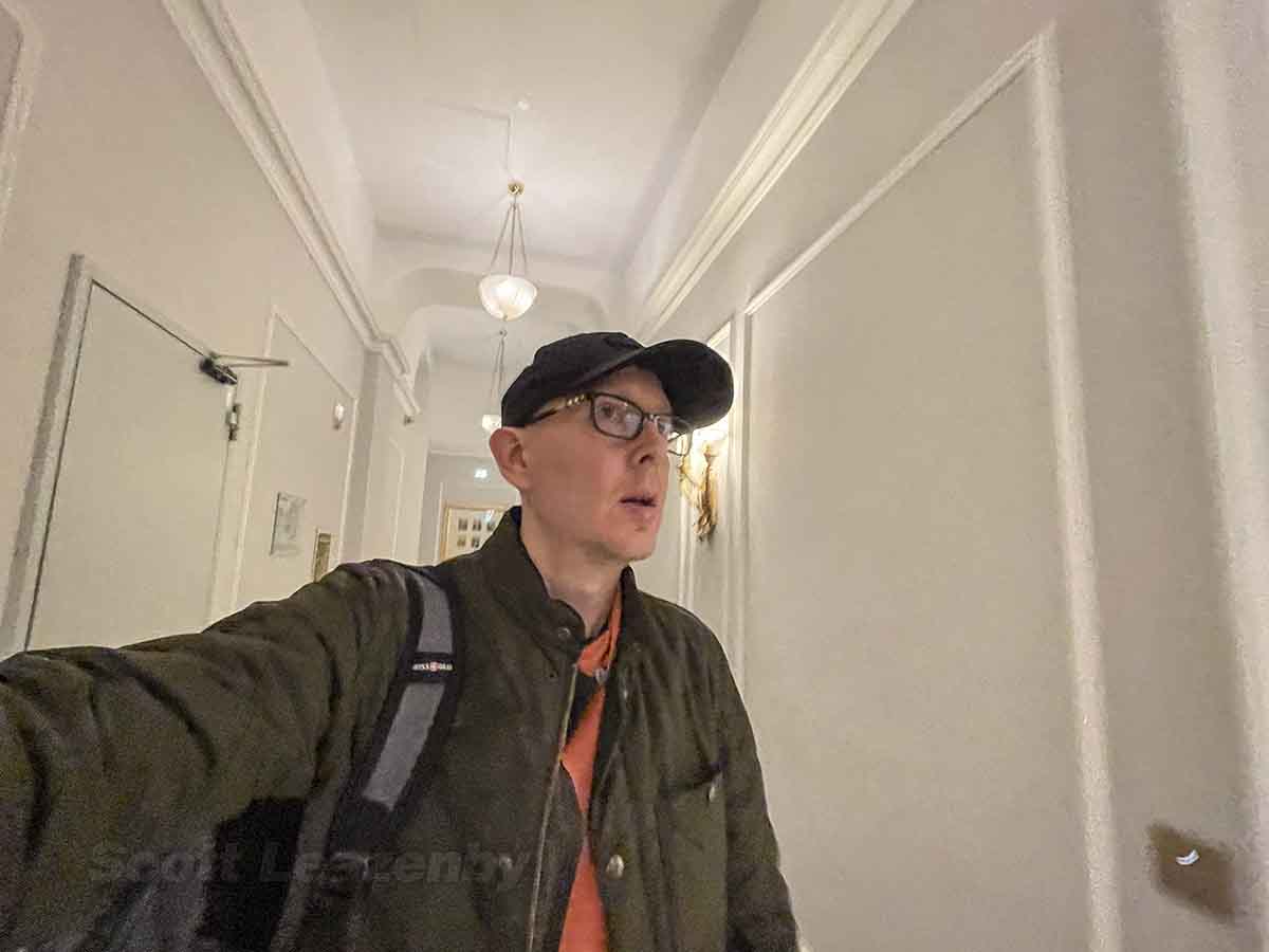 Scott Leazenby in the St Regis hotel Rome