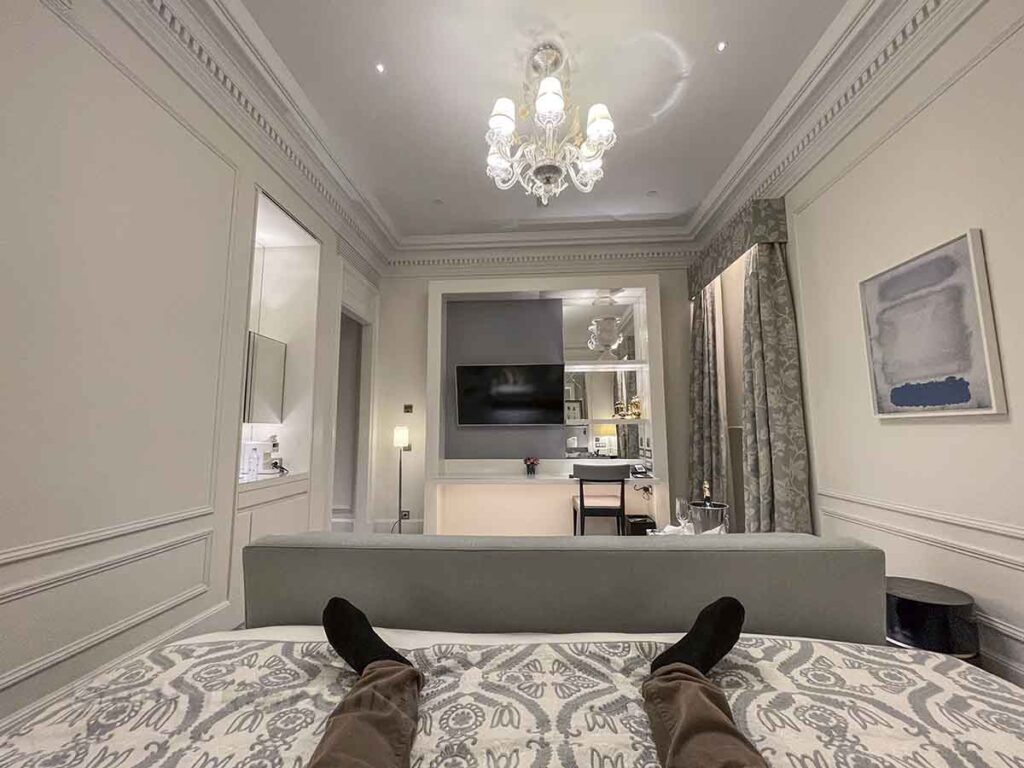 St regis rome lying on bed