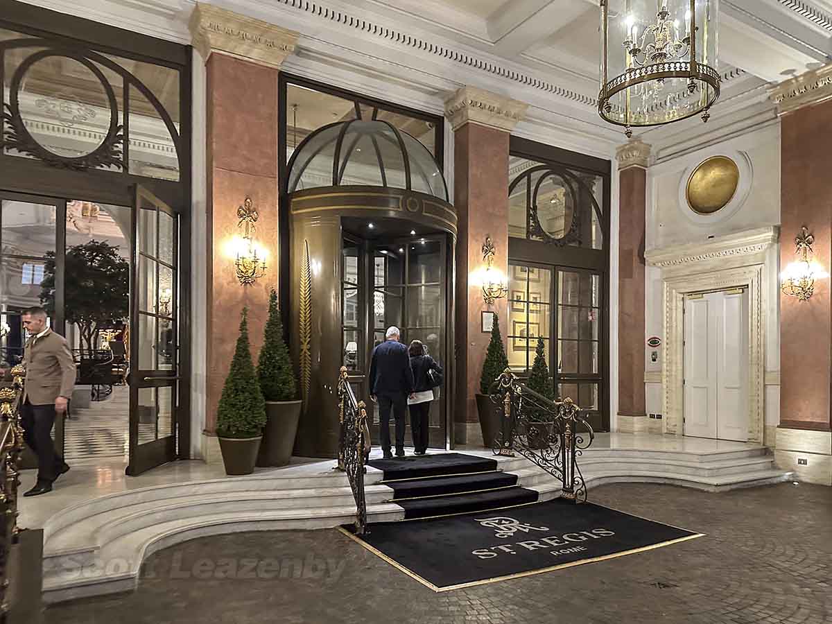 Rome St Regis hotel main entrance