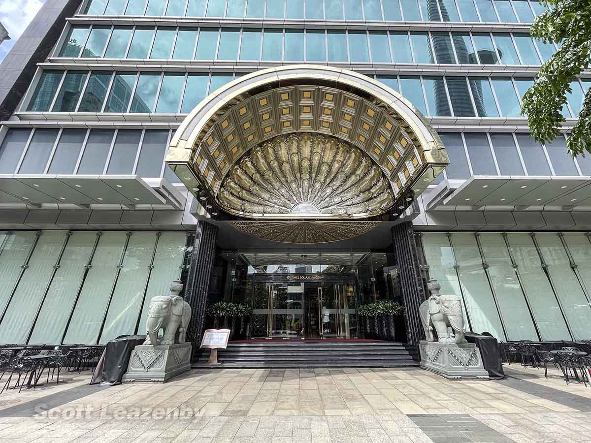 Exterior of the The Reverie Saigon Hotel