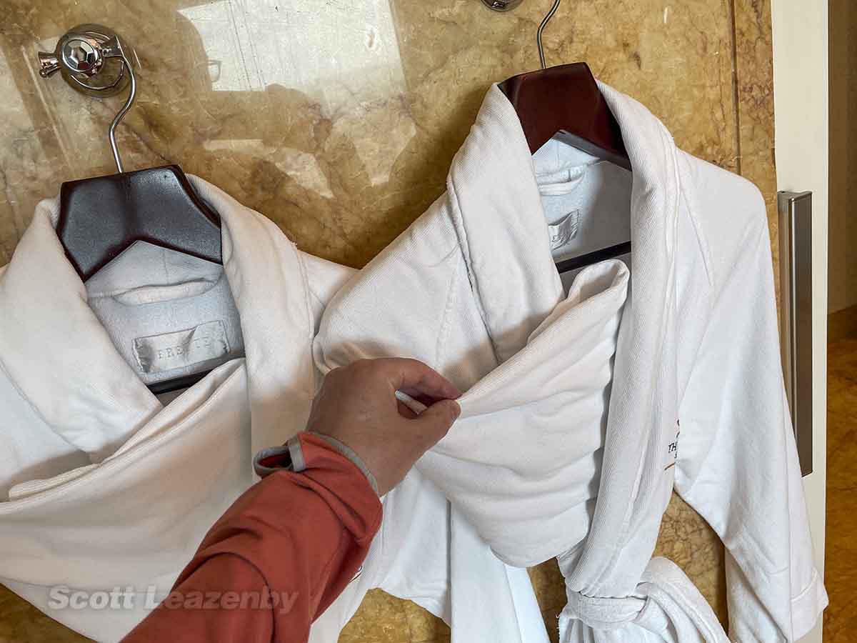 The Reverie Saigon Hotel bathrobes