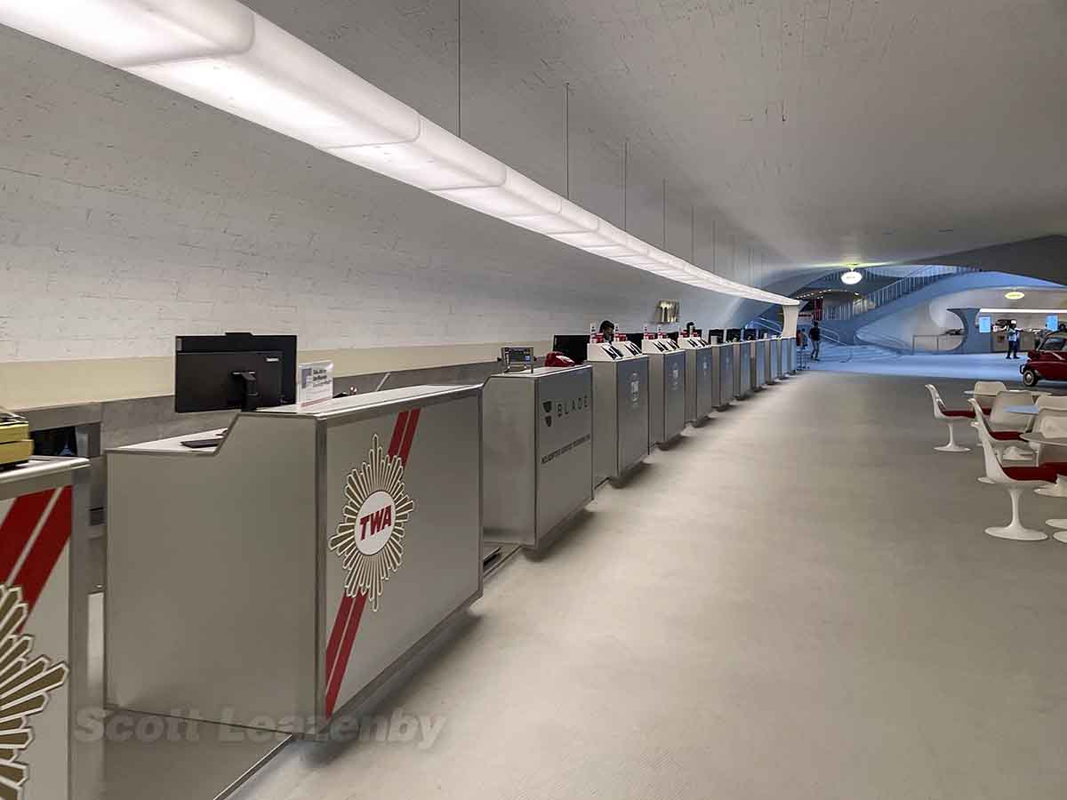 TWA hotel self-serve check in