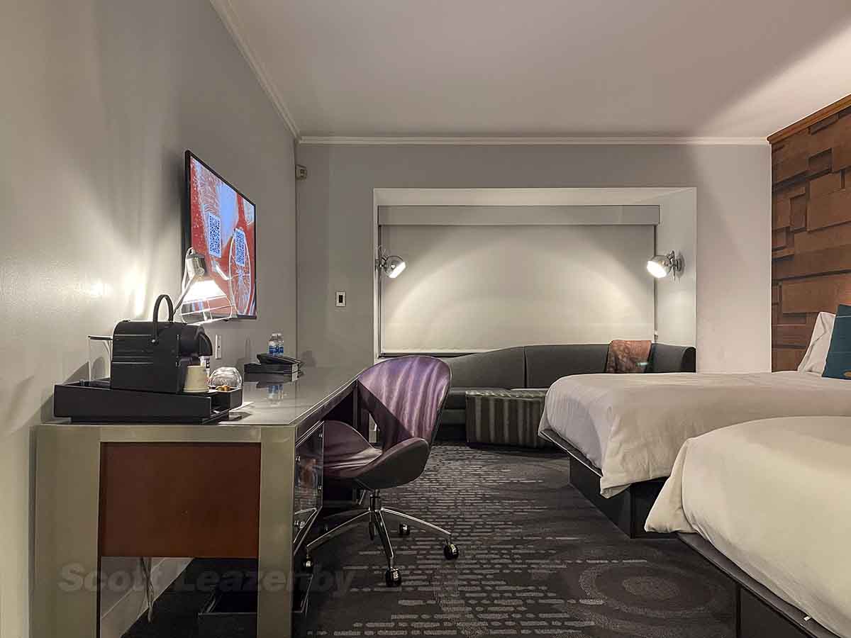 W hotel downtown seattle double bed room