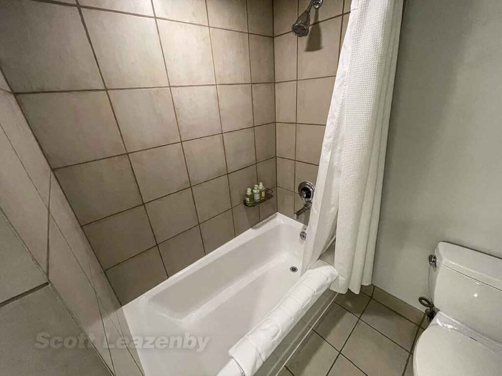 W Hotel downtown Seattle tub and shower