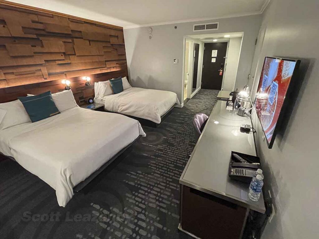 Room at the W Hotel in downtown Seattle