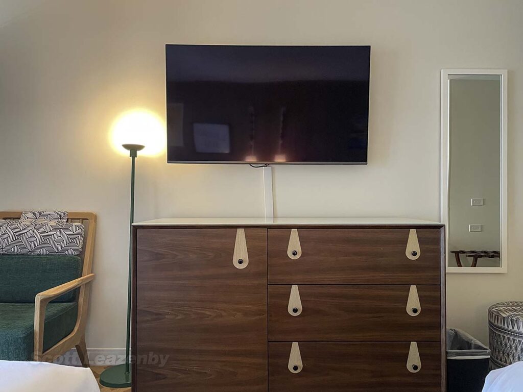 Large TV and storage unit