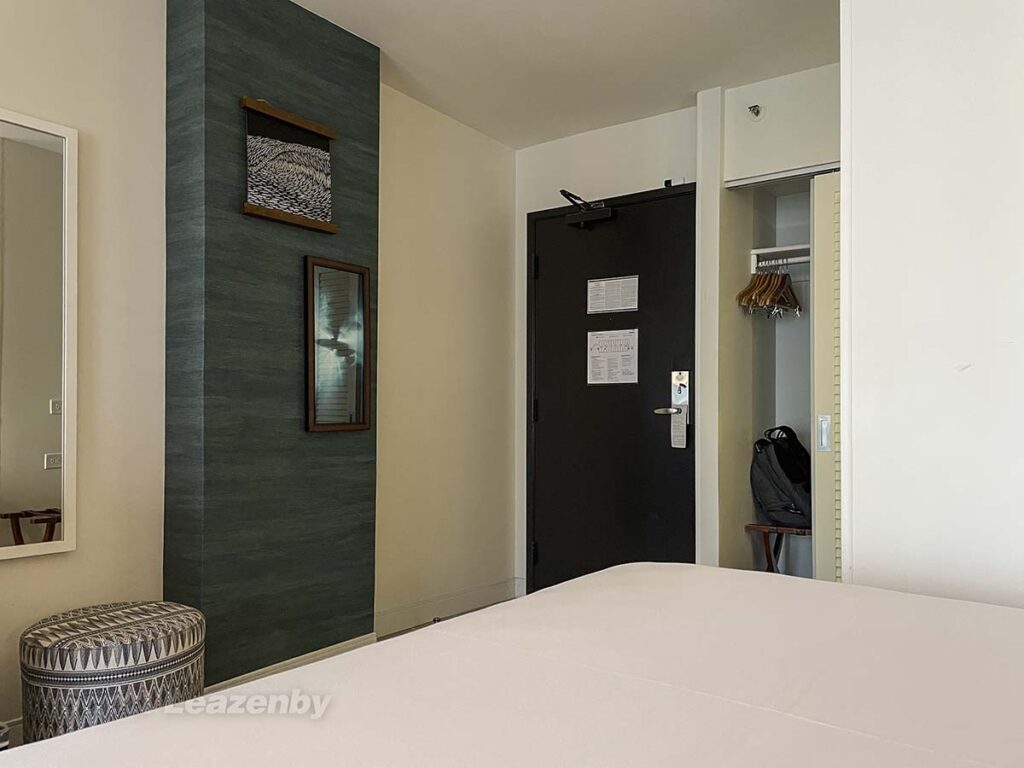 Looking towards the main entrance