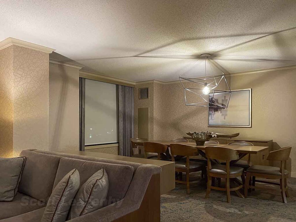 Westin dtw hospitality suite dining room table