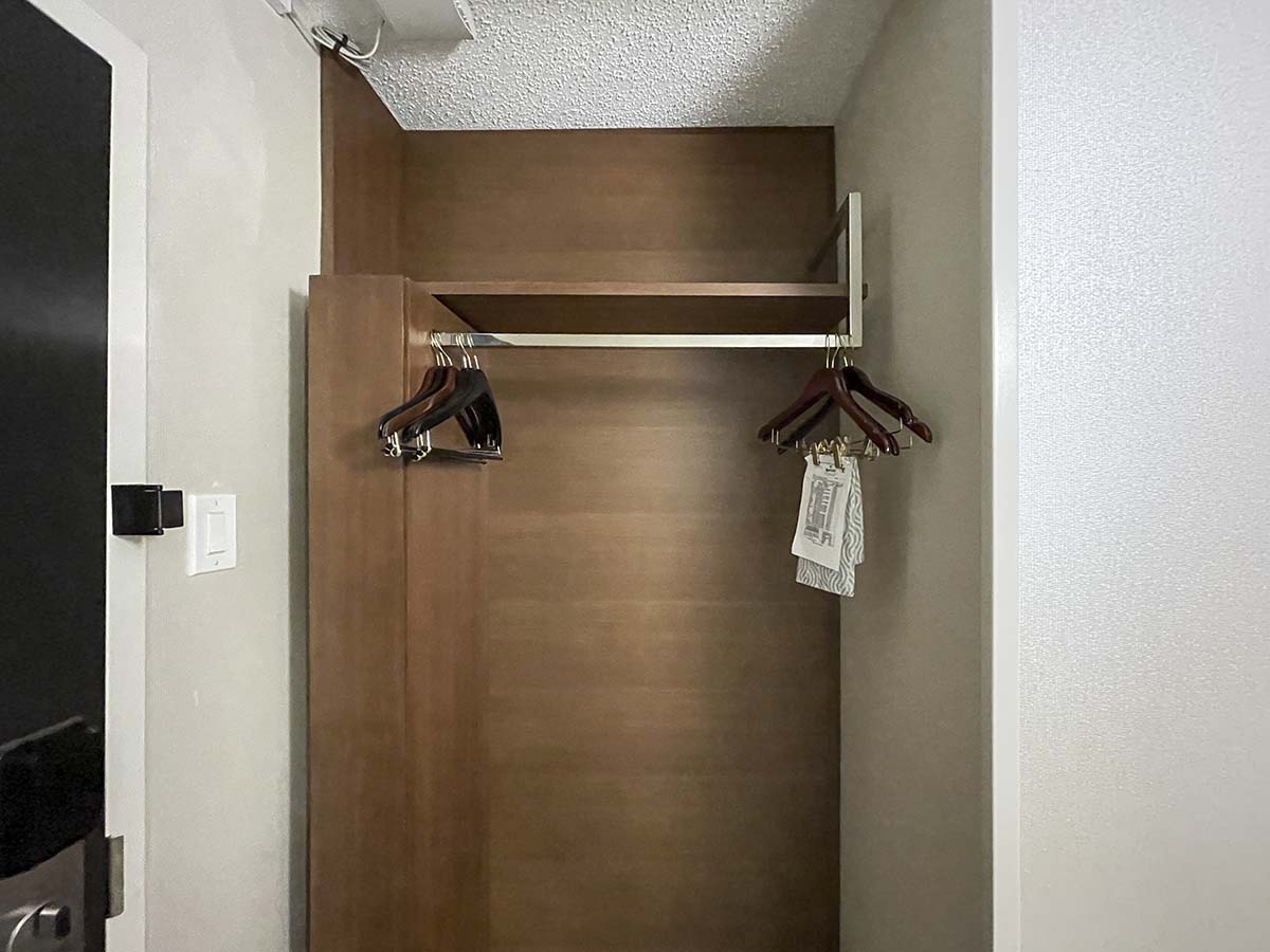 Marriott Newark Airport closet