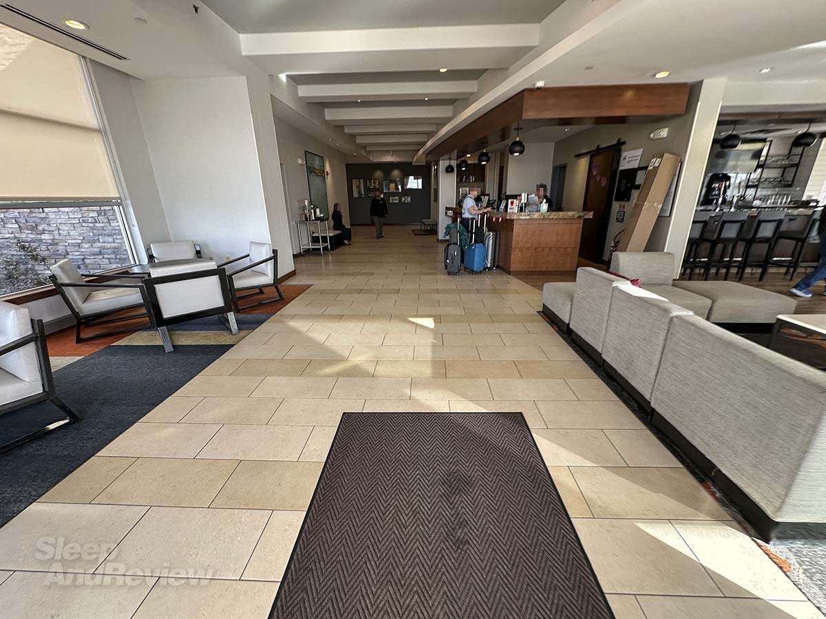 Walking into the main lobby at the Hyatt House Denver Airport