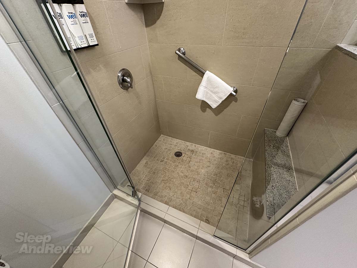 Hyatt House Denver Airport in room shower