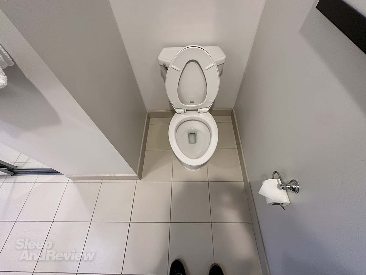Hyatt House Denver Airport bathroom toilet