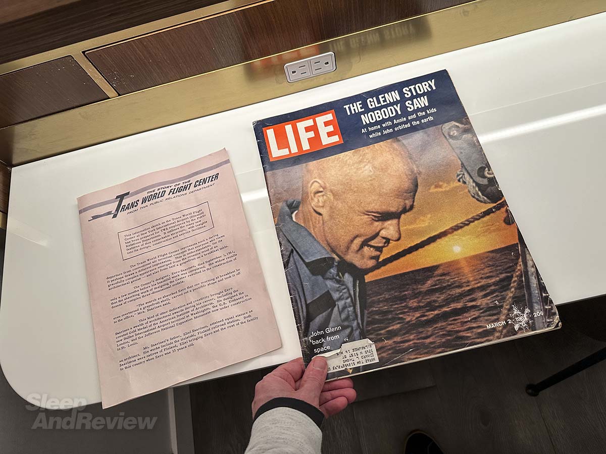 TWA hotel vintage life magazine in my room
