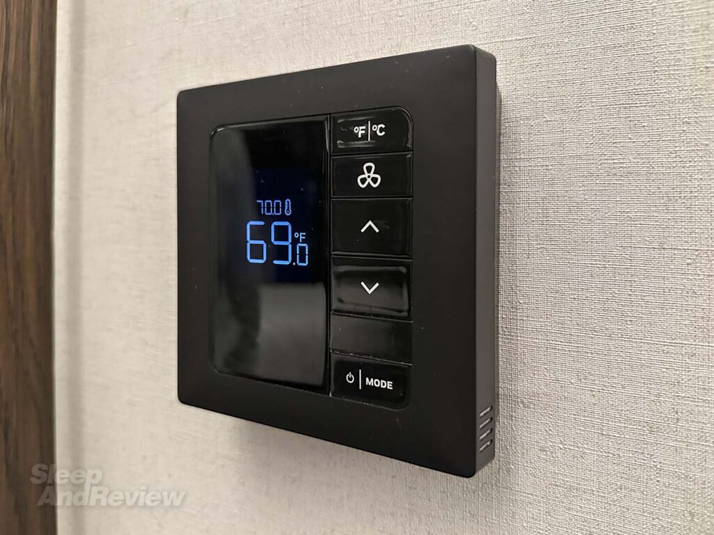 TWA hotel digital thermostat in my room