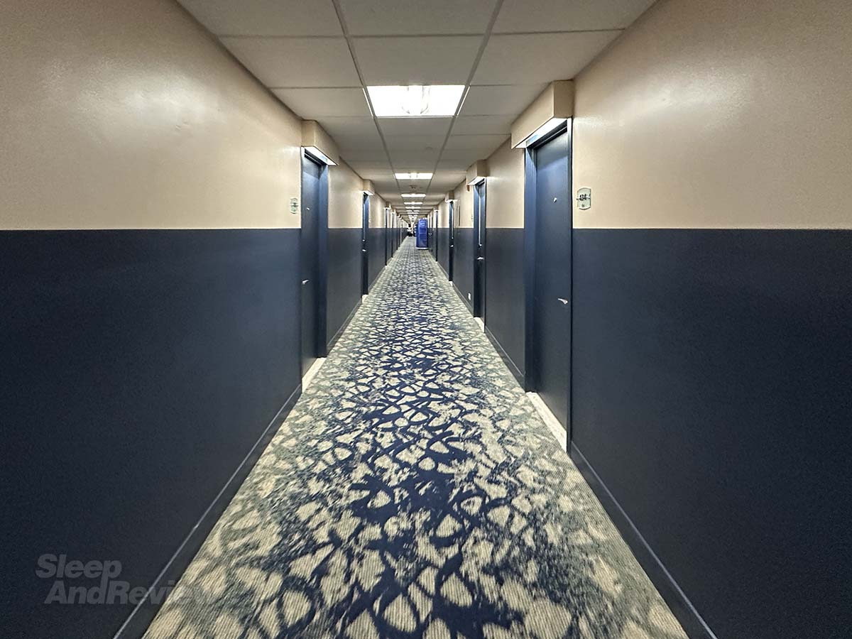 Fourth floor guestroom hallway Miami International Airport hotel