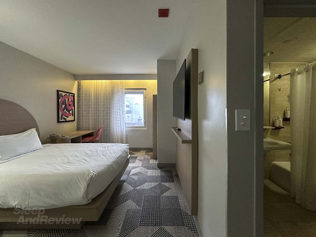 Walking into my room for the very first time at the Miami International Airport Hotel