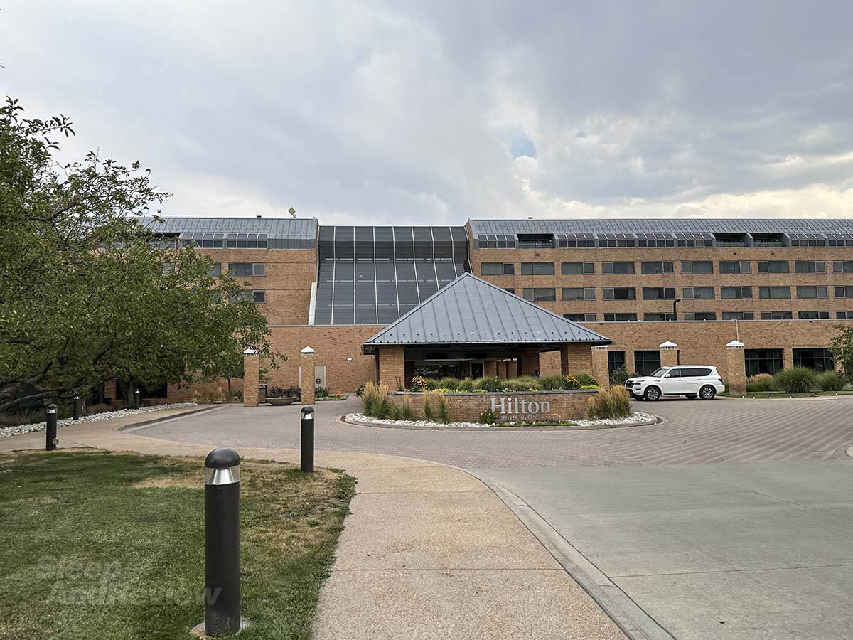 Exterior of the Inverness Denver Hilton golf and spa resort