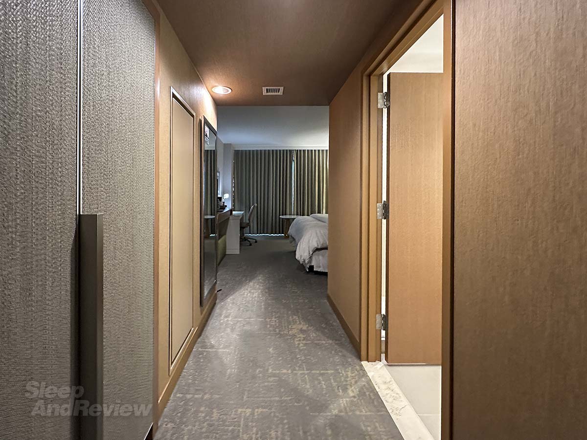 Walking into my room for the very first time at the Westin Denver airport