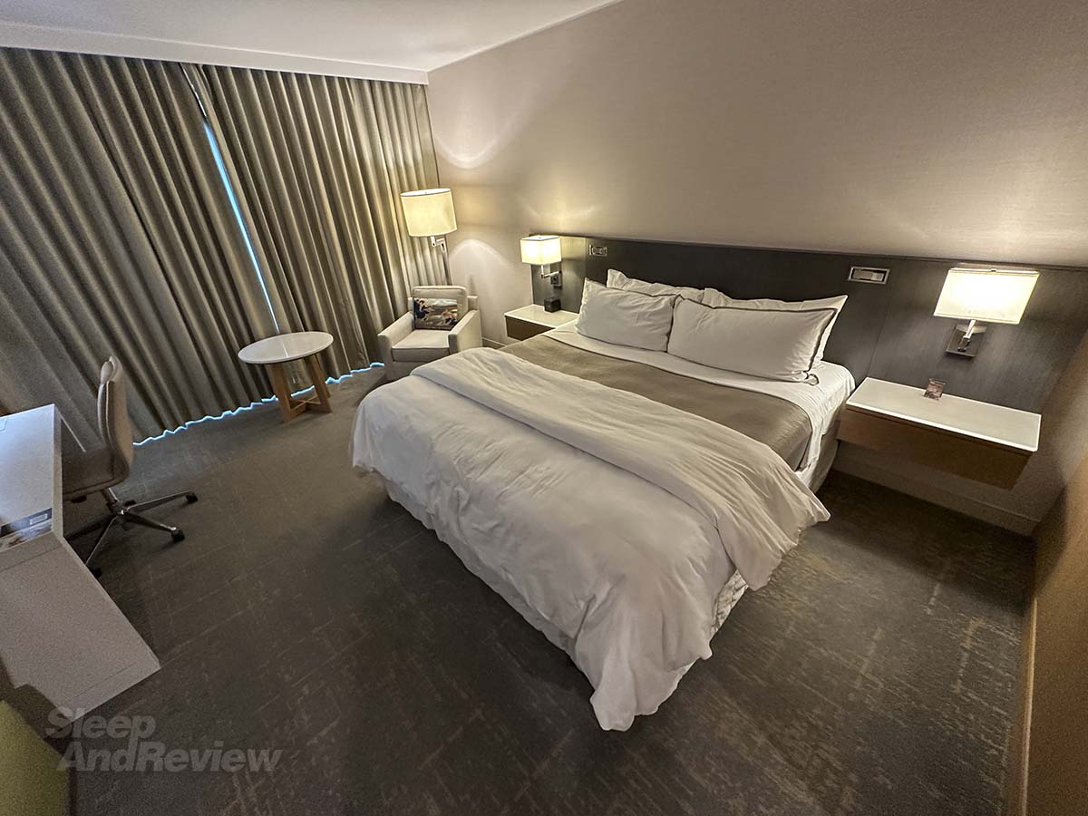 Standard room overview with king bed Westin Denver airport