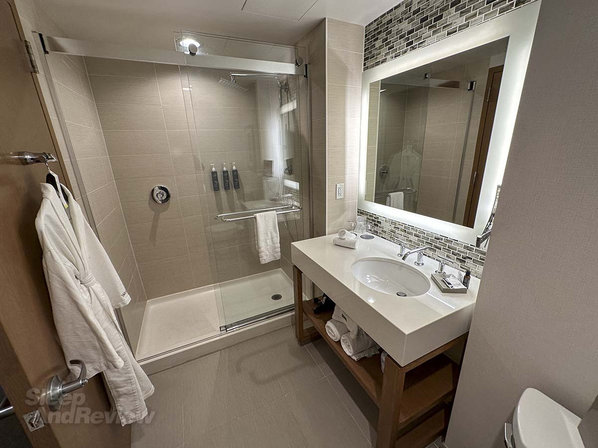 Bathroom in my room Westin hotel Denver airport