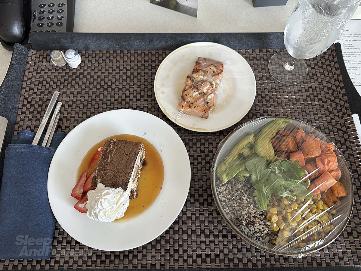 My room service dinner Westin Denver Airport